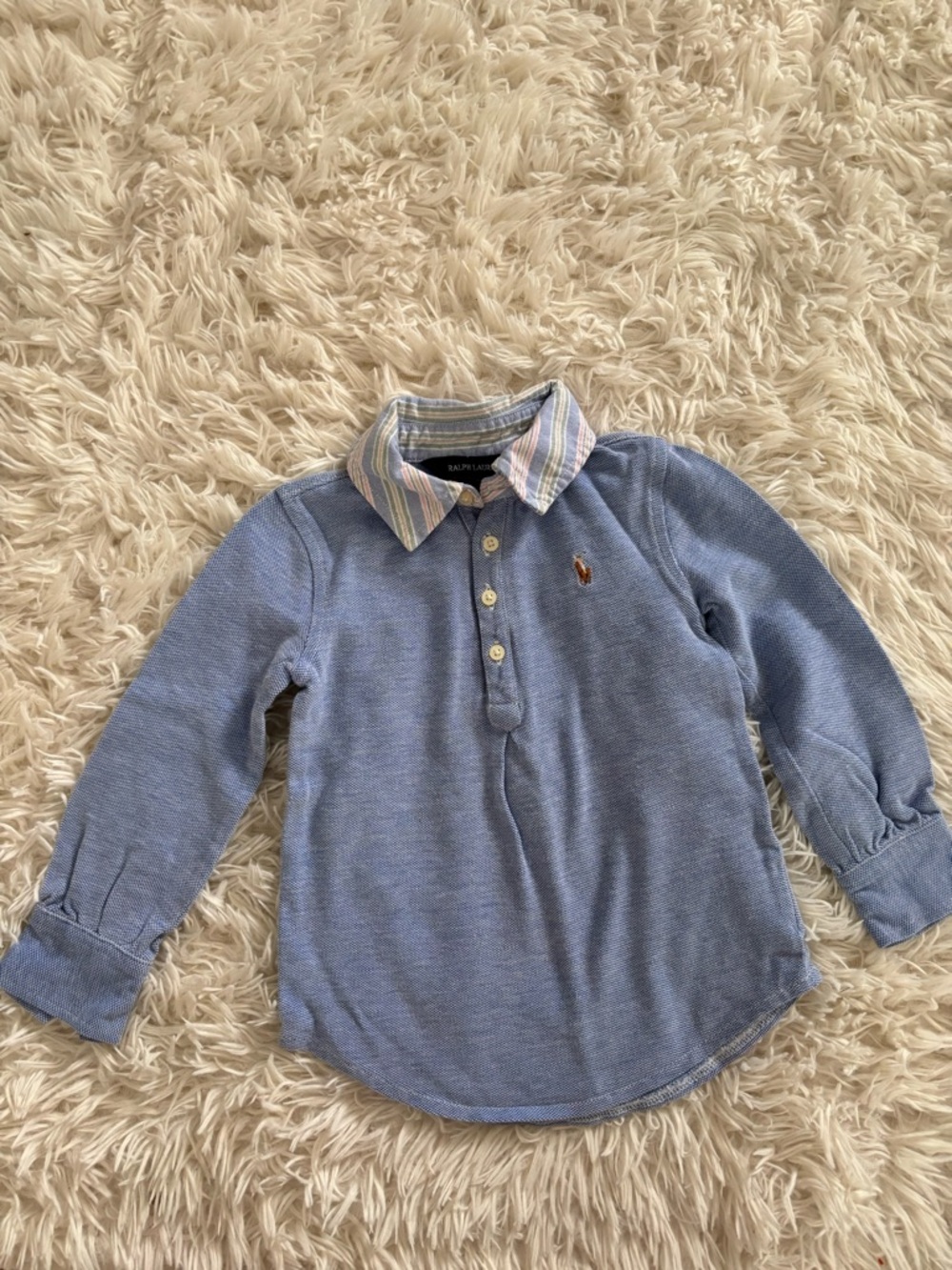 Ralph Lauren collared shirt with stripe collar
